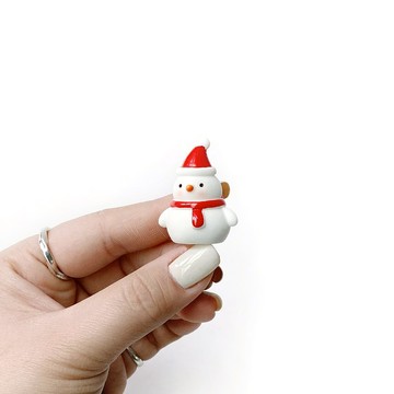 (現貨) 盆栽裝飾 紅帽帽雪人擺飾 微景觀插飾