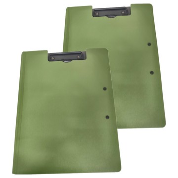 CCHING 青青文具 簡單生活 A4雙夾文件夾  2個  綠色