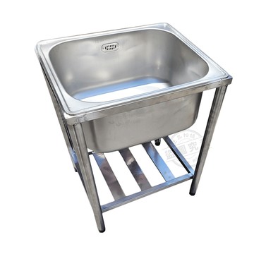 ABIS 【Abis】客製商品-頂級經典304不鏽鋼56CM加深水槽/洗手台/洗碗槽/洗衣槽/流理台(1.8尺)-1入