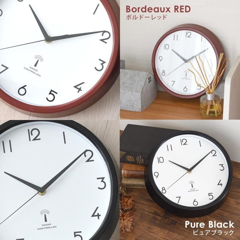 時の芸術　レッド　北欧　掛け時計　木製　静音時計　スイープ式時計 時の芸術 レッド 北欧 掛け時計 木製 静音時計 スイープ式時計