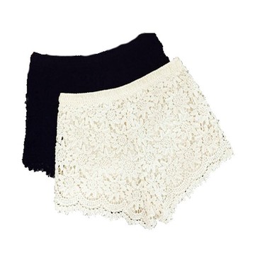 高品質蕾絲安全褲 平口三分褲 散熱安全褲 防走光超彈力短褲 蕾絲花邊 內搭褲sv4461居家寶盒