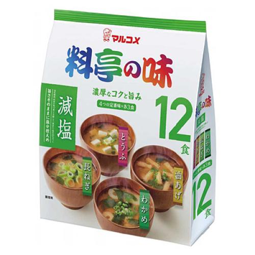 マルコメ　料亭の味　みそ汁　減塩　12食×6個