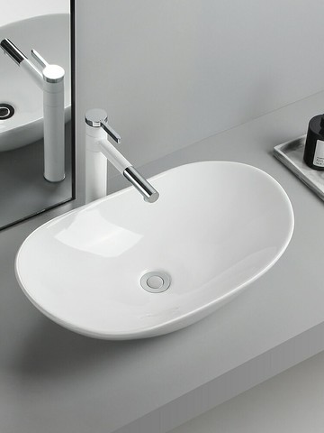 【破損包賠】洗手盆 洗臉盆 陶瓷盆 檯上盆 浴室盆 居家浴室衛生間臺上盆陶瓷洗臉盆大元寶藝術盆陽臺洗漱池方形水盆臺上洗手盆家用