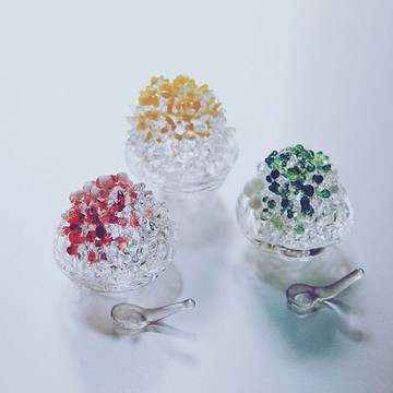 迷你玻璃刨冰擺飾