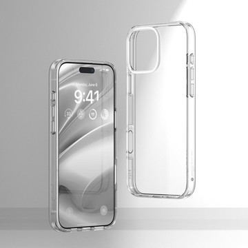 iPhone 16/Plus/Pro/Pro Max Hybrid防摔邊框透明手機殼