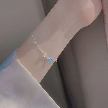 免運🔮美人魚手鍊女ins小衆氣質超仙閨蜜手環甜美新款簡約輕奢情侶禮物簡約百搭 情侶 手鍊 手鏈 手環 女生手鍊 手鍊