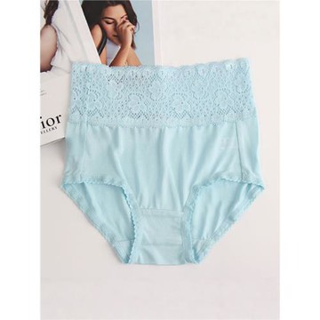 桑蠶絲女士抑菌真絲內褲短褲底褲收小肚子大碼高腰三角內褲寬蕾絲