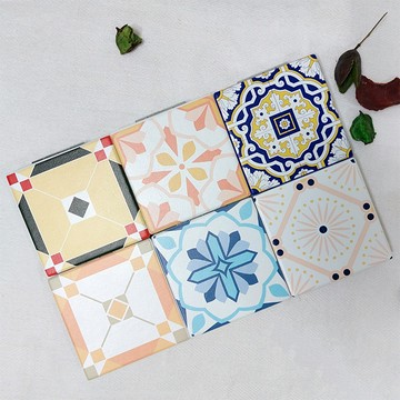 時光巡禮X台灣花磚‖皮革隨身小方鏡||尋磚覓花