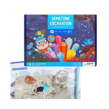 【JarMelo 原創美玩】STEAM化石考古玩具-地質寶石
