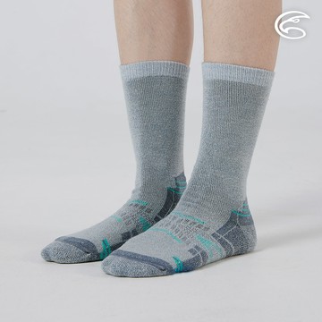 ADISI 美麗諾羊毛保暖襪 AS25058 雲灰藍 (M-XL)｜羊毛襪 中筒襪 厚底