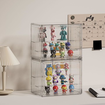新品上市 盲盒收納展示架透明磁吸防塵手辦收納盒子泡泡瑪特玩偶公仔展示柜 幸福驛站