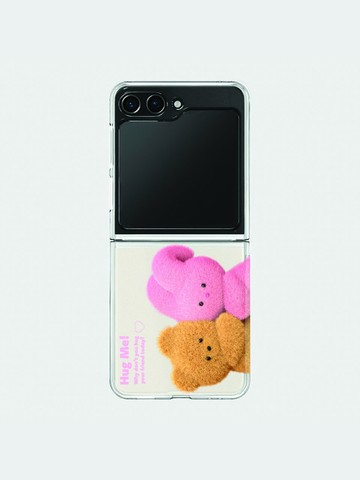 Big Hug Friends Z Flip Clear Hard Case