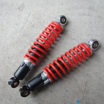 （工廠製造）（品質保證）自制改裝四輪卡丁車配件沙灘車前後加粗減震器避震器25-27CM