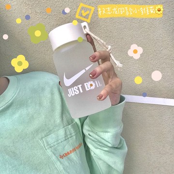 💗特惠💗 權志龍同款磨砂玻璃水杯 女潮流韓版簡約水杯 小清新學生情侶杯子 大容量喝水杯