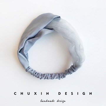 發飾歐根紗雪紡交叉拼接發帶甜美百搭發箍頭飾森女系韓版1入