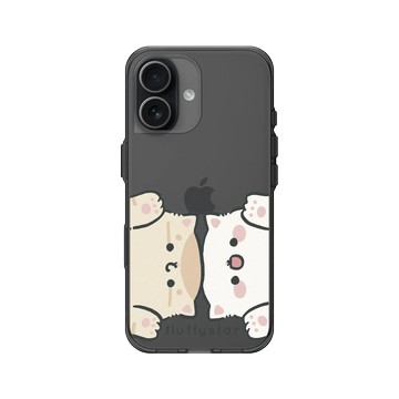 iPhone 17 Clear (相機按鈕) 酷墨灰 - fluffystar 毛絨絨星人 - BoboNini打招呼