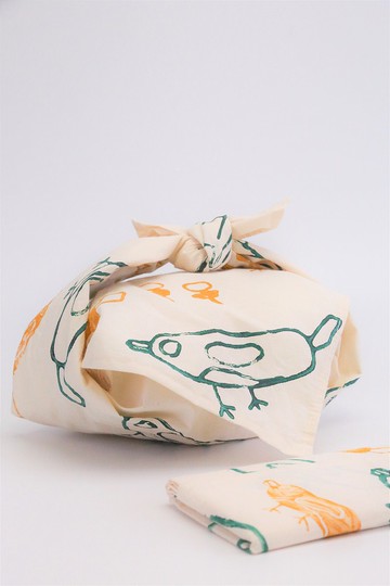 【the MOMENT系列】小鳥圖案風呂敷