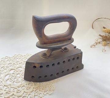 【好日戀物】法國早期古玩復古鑄鐵設計老熨斗擺設道具收藏品