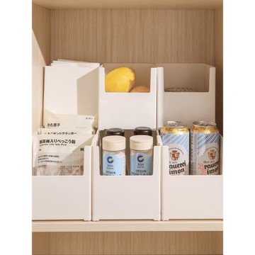 廚房家用直角收納盒桌面收納筐櫥柜置物架雜物儲物盒子面膜整理盒