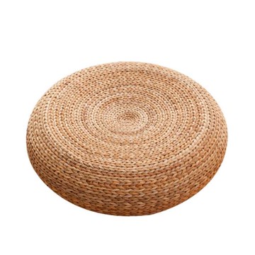 草編蒲團 榻榻米坐墊地上日式加厚藤編家用圓形打坐墊禪修墊