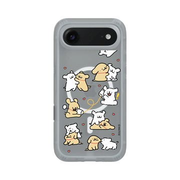 iPhone Air AirX 流變灰 - Maltese線條小狗 - 線條小狗相愛相殺的日常