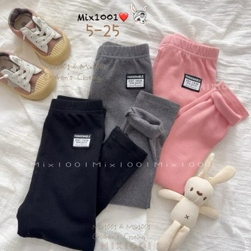 🌈✨mix1001黑白數字標籤🏷️貼布內搭褲✨兒童純色內搭褲 7-25