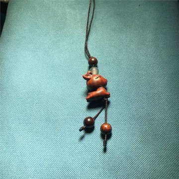 精品非洲紫檀木木作精雕刻小飛鹿木雕小掛件手機鏈包包掛鑰匙扣