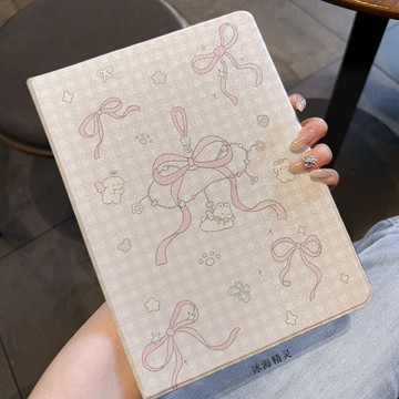 蝴蝶結兔iPad9保護套10.9寸新款10/11代全包MINI7書本式Air8/7/6