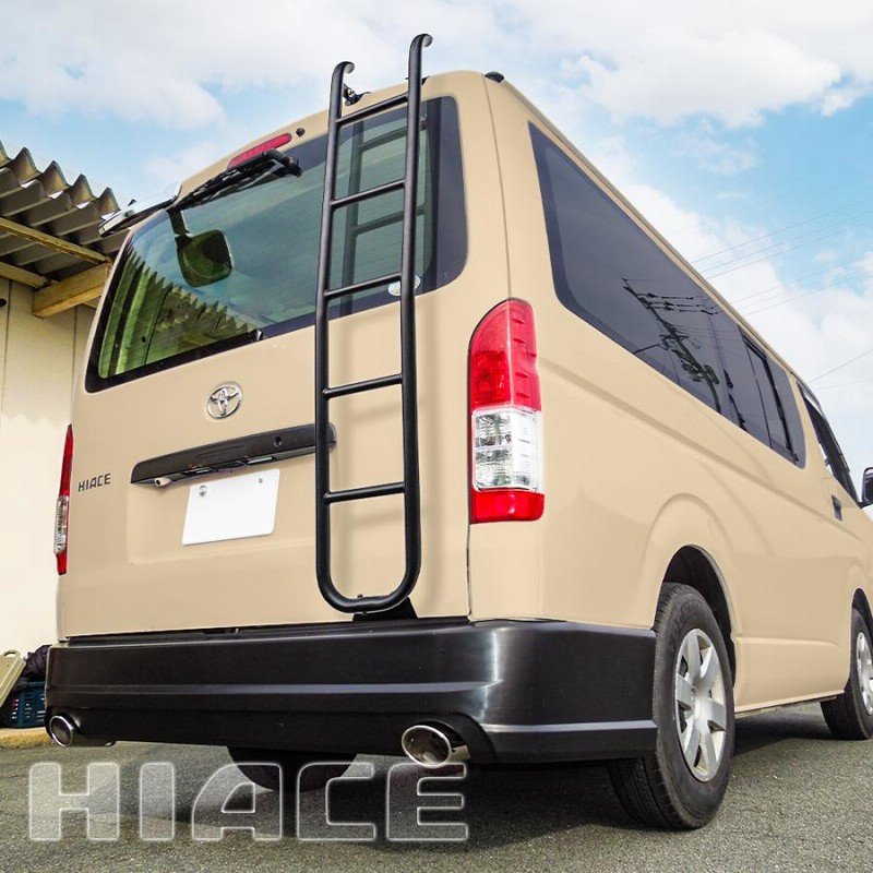 トヨタ　200系　ハイエース　THULE　ルーフラック　はしご