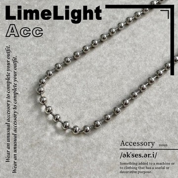 ☆LimeLight☆ 珠珠 珠鍊 韓國 百搭 搭配鍊 非實心 鈦鋼 不過敏 飾品 項鍊 27