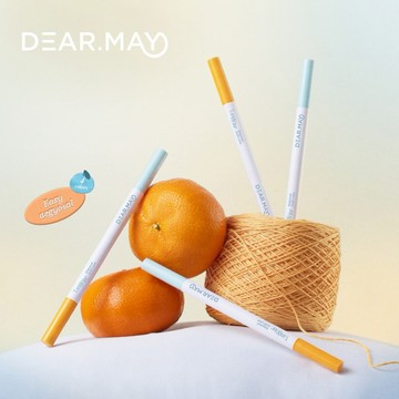 【DEAR.MAY】橘子 2 合 1 雙頭臥蠶筆