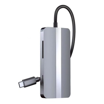 ANTIAN 7合1 Type-C 多功能HUB轉接器 PD快充/USB3.0擴展塢/HDMI集線器  灰色  1個