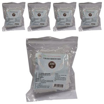 喬樂 可愛造型兒童安全細滑牙線棒  100支  5包