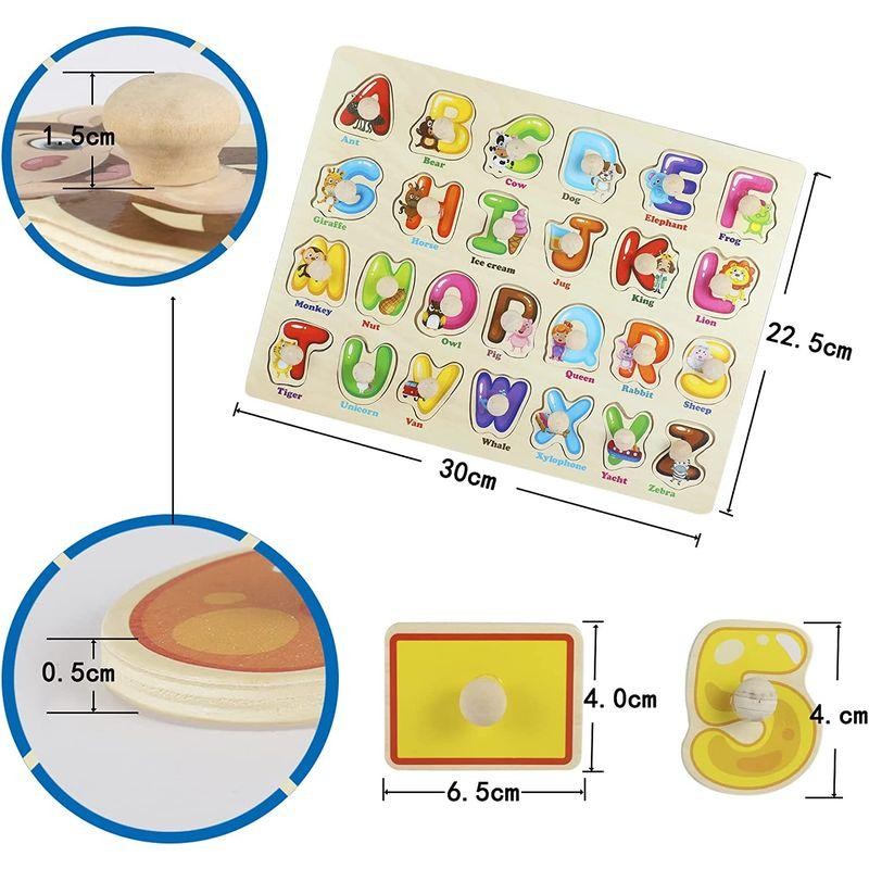 木製パズル 5種類シリーズ 型はめパズル モンテッソーリ パズル 数字学習 図形認知 A B C 英語 アルファベット 型合わせ はめこみ 通販 Lineポイント最大get Lineショッピング