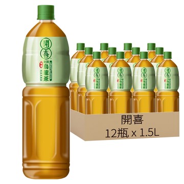 開喜 凍頂烏龍茶 無糖  1.5L  12瓶