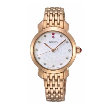 送禮首選★SEIKO 點鑽優雅施華洛世奇元素腕錶6N01-00F0K(SUR624P1) SK005 附提袋【全館滿額折價★APP下單點數4倍送】線上購買享_實體門市同步服務