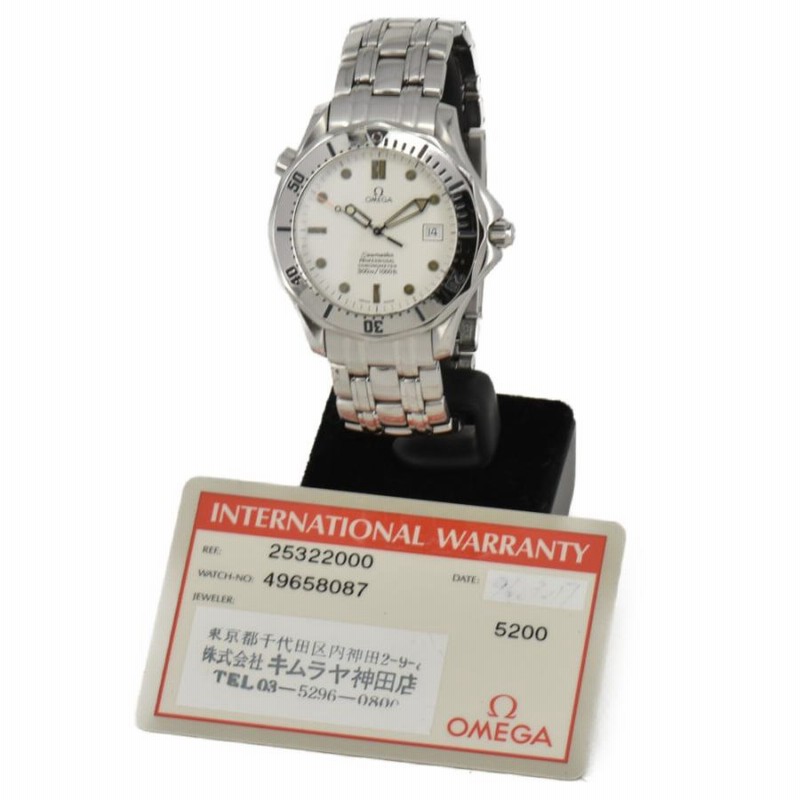 OMEGA Seamaster 自動巻き クロノメーター⭐︎ OMEGA】オメガ シーマスター 2532.20 クロノメーター 白 文字盤