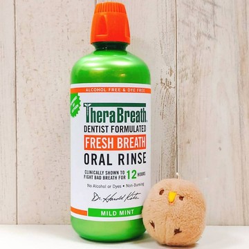 TheraBreath 凱斯博士 漱口水 溫和薄荷 1公升 無酒精 活氧配方 溫和 薄荷 無色 口氣清新 去味 美國品牌