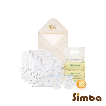 Simba 小獅王辛巴 - 歡迎新生寶寶溫柔衣物組-藍
