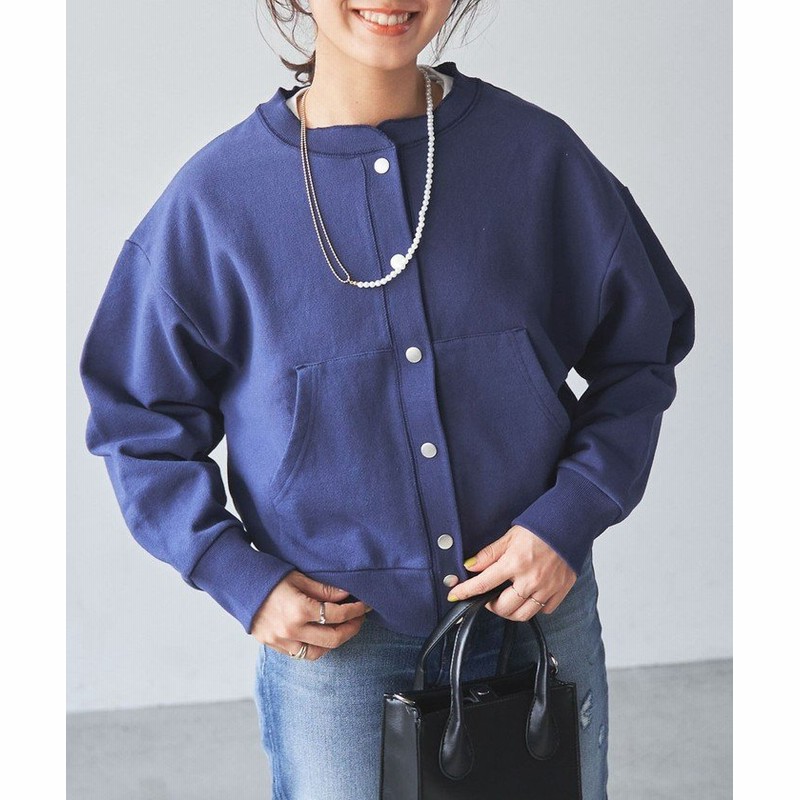 コーエン スナップボタンヘビー裏毛カーディガン レディース Navy Medium Coen 通販 Lineポイント最大get Lineショッピング