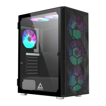 montech(君主) x3 mesh black 網孔版 電腦機殼 (黑)