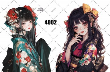 original sticker no.4002 人物貼紙 原創貼紙 原創人物貼紙 裝飾貼紙 cotton melody
