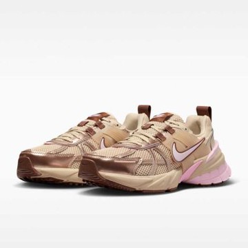 NIKE 休閒鞋 女鞋 運動鞋 復古鞋 W V2K RUN 棕膚粉 FD0736-115 (2W6005)