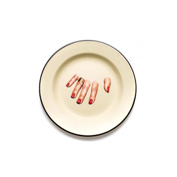 義大利 SELETTI Toiletpaper 餐盤搪瓷碟食物點心碟子