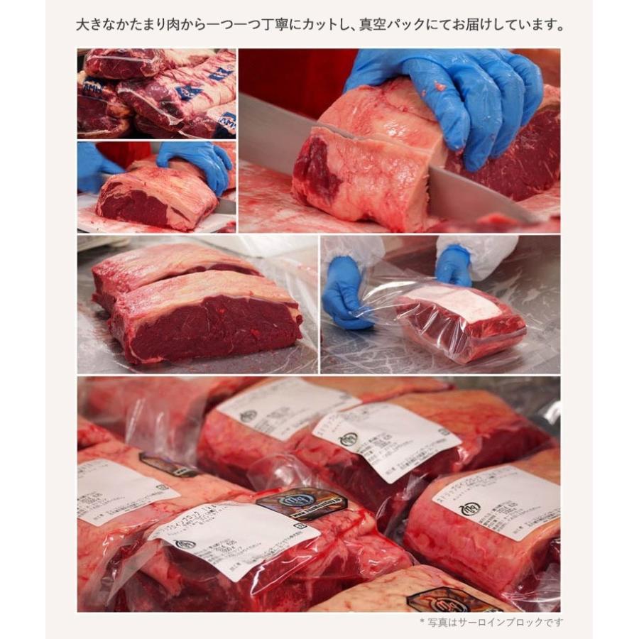 ステーキ 塊肉 ブロック肉　牛肉 グラスフェッドビーフ サーロイン ブロック 500g