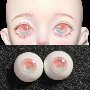 bjd石膏眼12分8分6分4分3分石膏眼【蜜桃宴】粉色娃眼bjd眼日常生日禮物 禮物