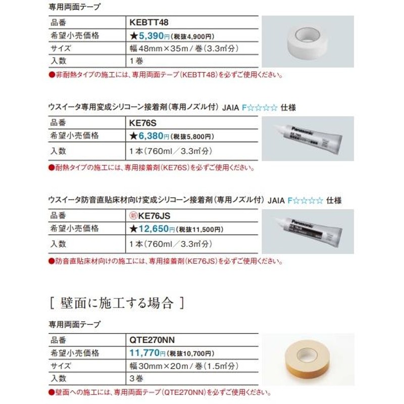 一般住宅用・非耐熱タイプ】パナソニック ウスイータ XKERSEY(床材