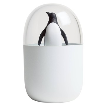 QUALy PENGUIN COTTON BUD HOLDER棉花棒罐 7 x 11.4cm 冰原企鵝  1個