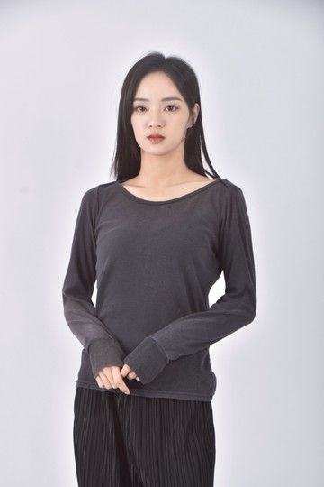 (S) i am angel灰色長袖上衣