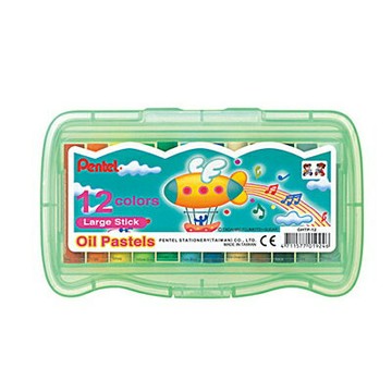 【文具通】Pentel ぺんてる 飛龍 GHTP-12 特大 粉蠟筆 PP盒 粉蠟筆 12色 A1120205【APP滿額下單10%點數(單一帳號最高1500點)】8/31止